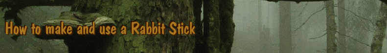 How to make and use a Rabbit Stick