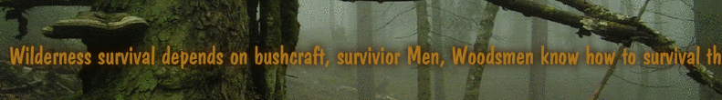 Wilderness survival depends on bushcraft, survivior Men, Woodsmen know how to survival the Wilderness