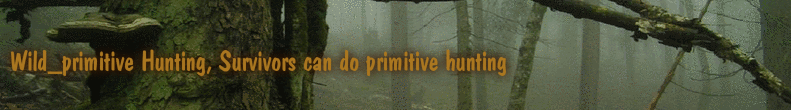 Wild_primitive Hunting, Survivors can do primitive hunting