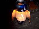 Make a survival lantern out of an old can