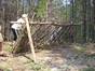 Making fire and shelters in the wilderness